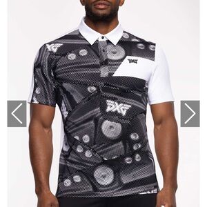 PXG Athletic Fit Iron Print Polo